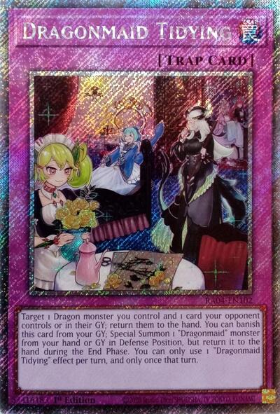 Dragonmaid Tidying (Platinum Secret Rare) (RA04-EN102) [Quarter Century Stampede]