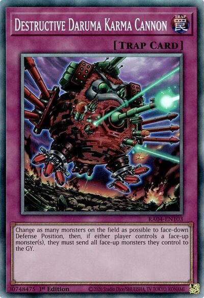 Destructive Daruma Karma Cannon (PCR) (RA04-EN103) [Quarter Century Stampede]