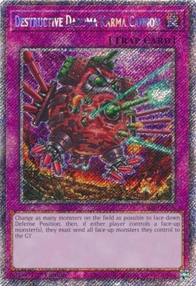 Destructive Daruma Karma Cannon (Platinum Secret Rare) (RA04-EN103) [Quarter Century Stampede]