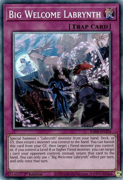 Big Welcome Labrynth (PCR) (RA04-EN104) [Quarter Century Stampede]