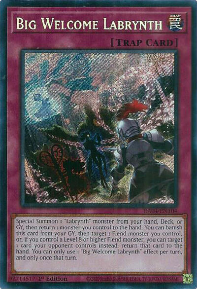 Big Welcome Labrynth (Secret Rare) (RA04-EN104) [Quarter Century Stampede]