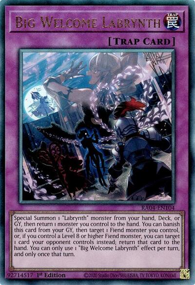 Big Welcome Labrynth (PUR) (RA04-EN104) [Quarter Century Stampede]
