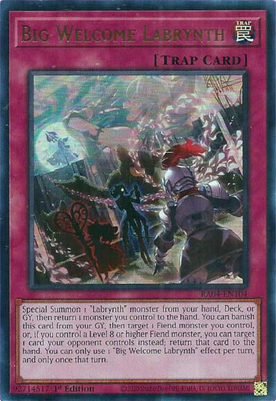 Big Welcome Labrynth (UR) (RA04-EN104) [Quarter Century Stampede]
