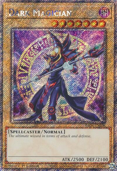 Dark Magician (8th Art) (Platinum Secret Rare) (RA04-EN106) [Quarter Century Stampede]