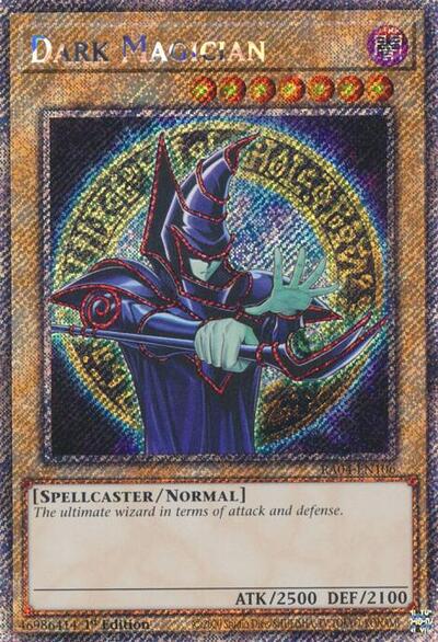 Dark Magician (9th Art) (Platinum Secret Rare) (RA04-EN106) [Quarter Century Stampede]