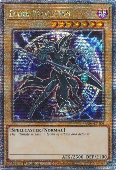 Dark Magician (7th Art) (Quarter Century Secret Rare) (RA04-EN106) [Quarter Century Stampede]