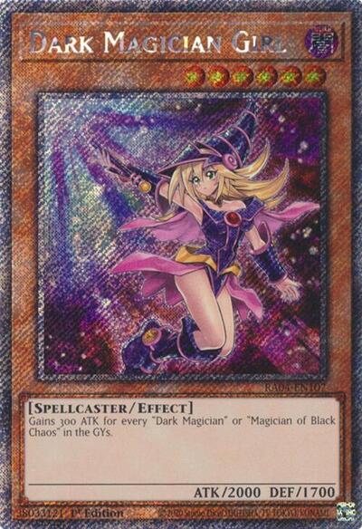 Dark Magician Girl (7th Art) (Platinum Secret Rare) (RA04-EN107) [Quarter Century Stampede]