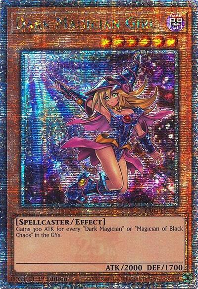 Dark Magician Girl (7th Art) (Quarter Century Secret Rare) (RA04-EN107) [Quarter Century Stampede]
