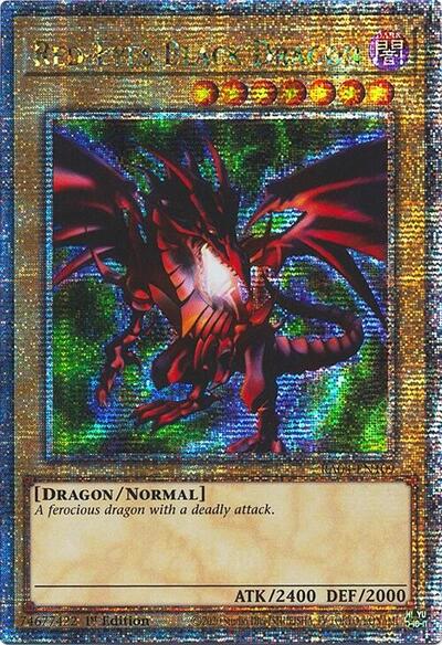 Red-Eyes Black Dragon (4th Art) (Quarter Century Secret Rare) (RA04-EN109) [Quarter Century Stampede]