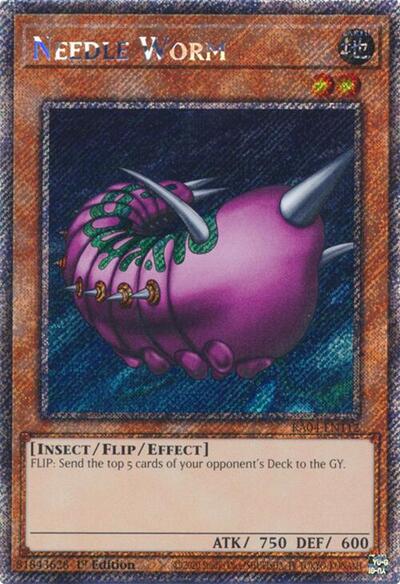 Needle Worm (Platinum Secret Rare) (RA04-EN112) [Quarter Century Stampede]