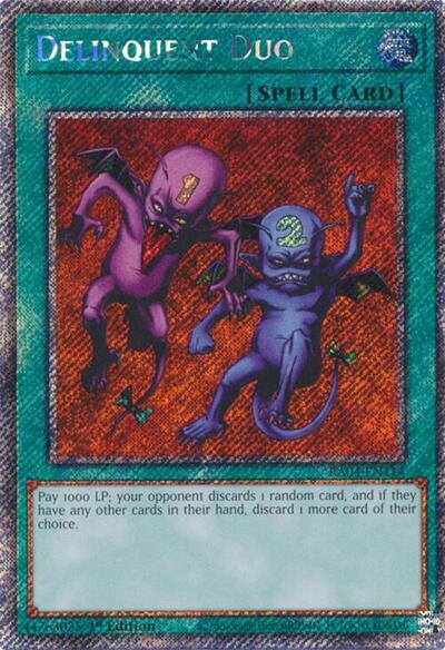 Delinquent Duo (Platinum Secret Rare) (RA04-EN114) [Quarter Century Stampede]