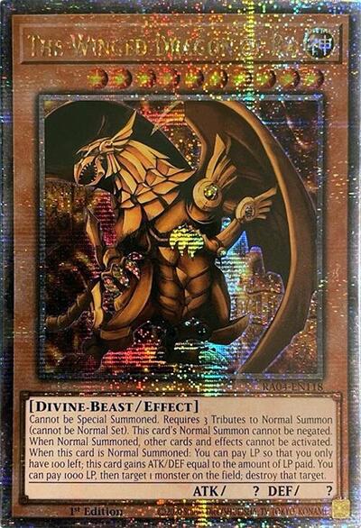 The Winged Dragon of Ra (Quarter Century Secret Rare) (RA04-EN118) [Quarter Century Stampede]