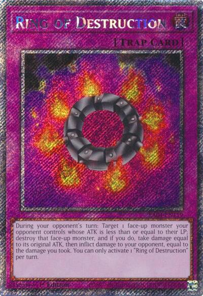 Ring of Destruction (Platinum Secret Rare) (RA04-EN119) [Quarter Century Stampede]