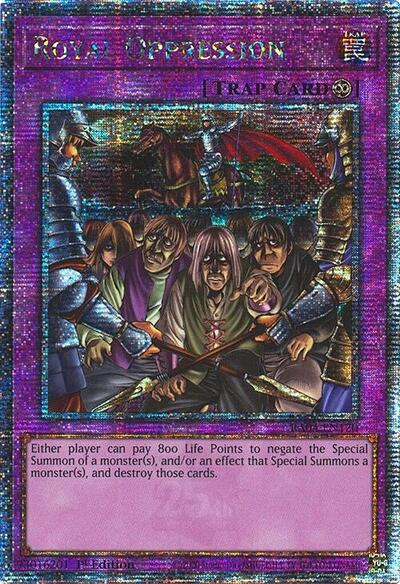 Royal Oppression (Quarter Century Secret Rare) (RA04-EN120) [Quarter Century Stampede]