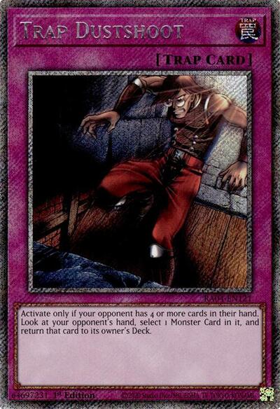 Trap Dustshoot (Platinum Secret Rare) (RA04-EN121) [Quarter Century Stampede]