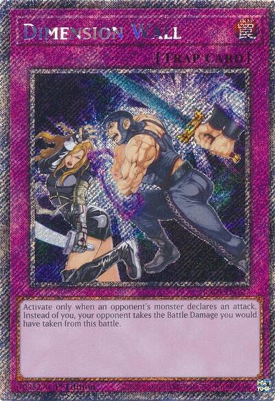 Dimension Wall (Platinum Secret Rare) (RA04-EN127) [Quarter Century Stampede]
