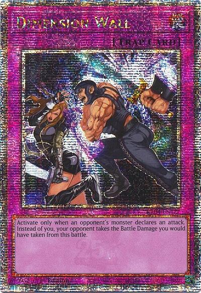 Dimension Wall (Quarter Century Secret Rare) (RA04-EN127) [Quarter Century Stampede]