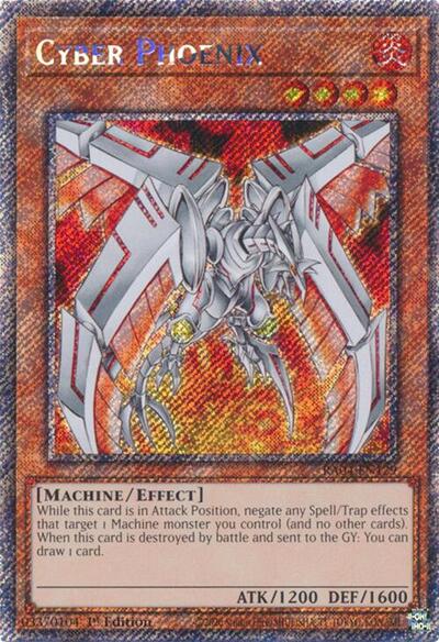 Cyber Phoenix (Platinum Secret Rare) (RA04-EN129) [Quarter Century Stampede]