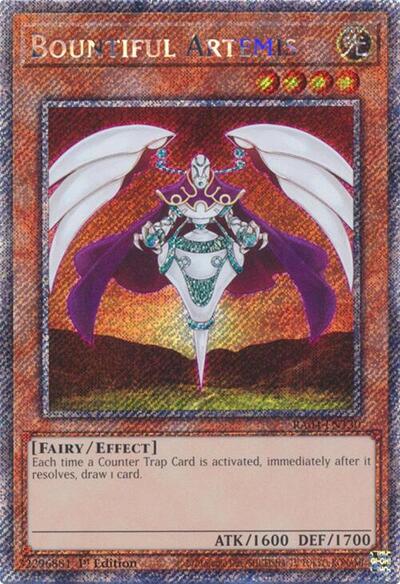 Bountiful Artemis (Platinum Secret Rare) (RA04-EN130) [Quarter Century Stampede]