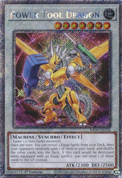 Power Tool Dragon (Platinum Secret Rare) (RA04-EN135) [Quarter Century Stampede]