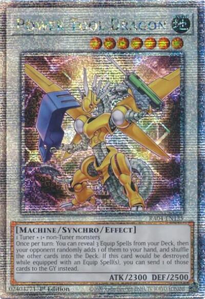 Power Tool Dragon (Quarter Century Secret Rare) (RA04-EN135) [Quarter Century Stampede]