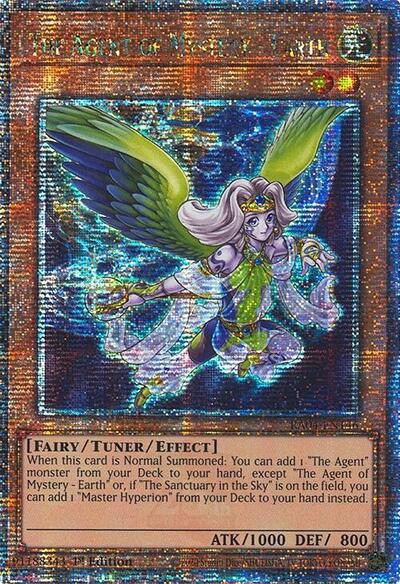 The Agent of Mystery - Earth (Quarter Century Secret Rare) (RA04-EN146) [Quarter Century Stampede]