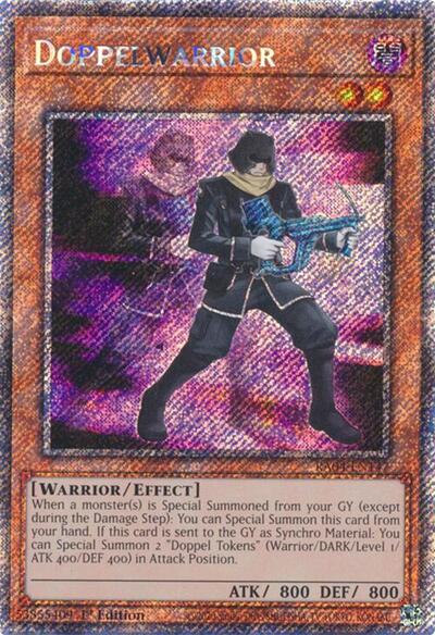 Doppelwarrior (Platinum Secret Rare) (RA04-EN147) [Quarter Century Stampede]