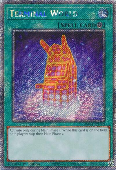 Terminal World (Platinum Secret Rare) (RA04-EN148) [Quarter Century Stampede]