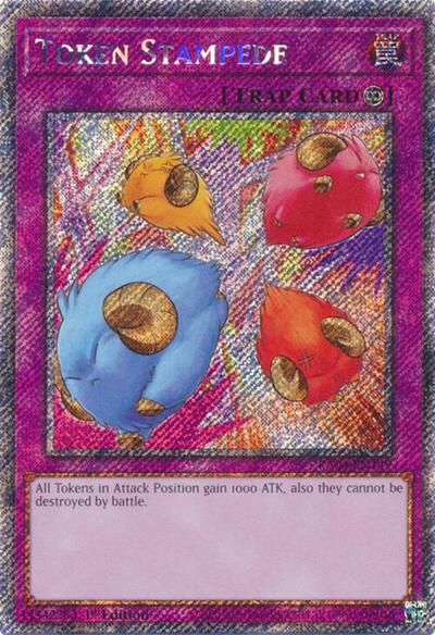 Token Stampede (Platinum Secret Rare) (RA04-EN149) [Quarter Century Stampede]