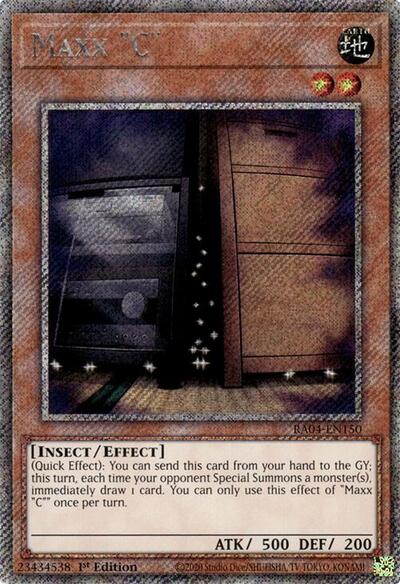 Maxx "C" (Platinum Secret Rare) (RA04-EN150) [Quarter Century Stampede]