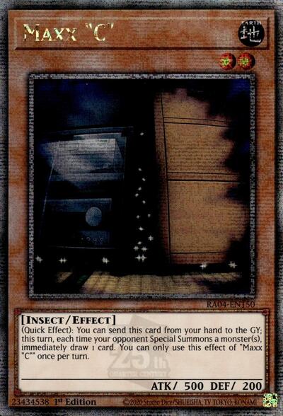 Maxx "C" (Quarter Century Secret Rare) (RA04-EN150) [Quarter Century Stampede]