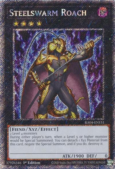 Steelswarm Roach (Platinum Secret Rare) (RA04-EN151) [Quarter Century Stampede]