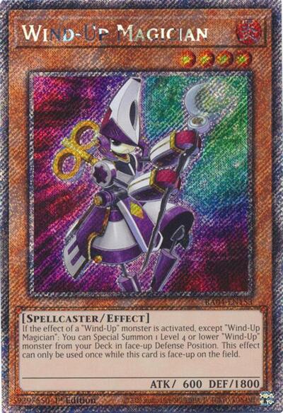 Wind-Up Magician (Platinum Secret Rare) (RA04-EN153) [Quarter Century Stampede]