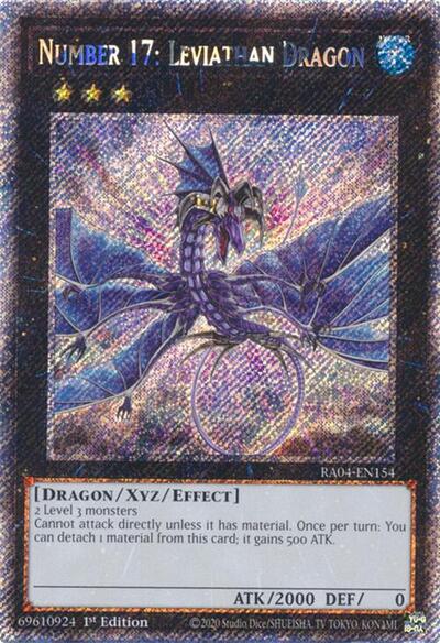 Number 17: Leviathan Dragon (Platinum Secret Rare) (RA04-EN154) [Quarter Century Stampede]