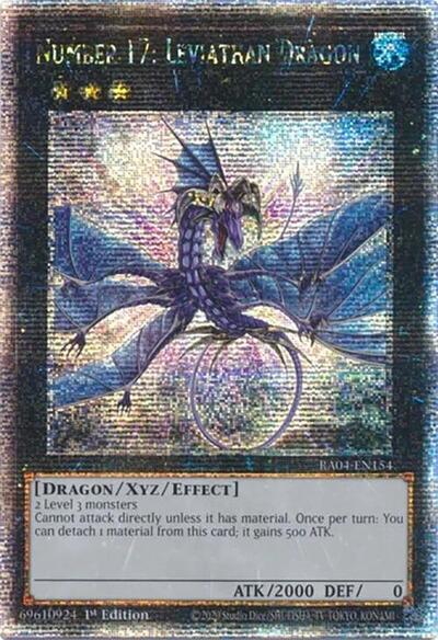 Number 17: Leviathan Dragon (Quarter Century Secret Rare) (RA04-EN154) [Quarter Century Stampede]