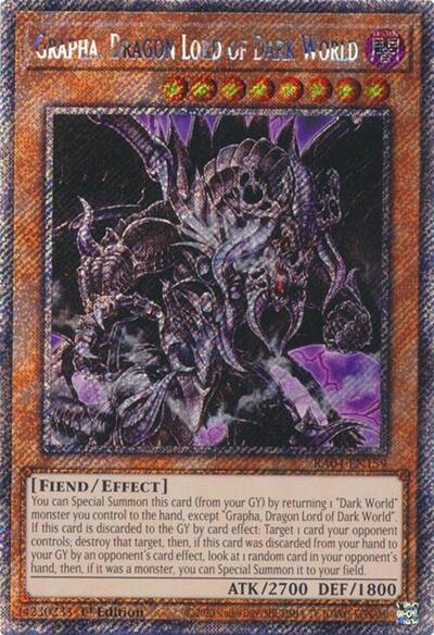 Grapha, Dragon Lord of Dark World (Platinum Secret Rare) (RA04-EN159) [Quarter Century Stampede]
