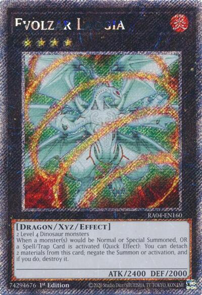Evolzar Laggia (Platinum Secret Rare) (RA04-EN160) [Quarter Century Stampede]