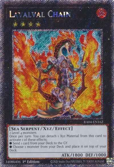 Lavalval Chain (Platinum Secret Rare) (RA04-EN162) [Quarter Century Stampede]