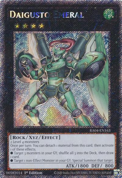 Daigusto Emeral (Platinum Secret Rare) (RA04-EN163) [Quarter Century Stampede]