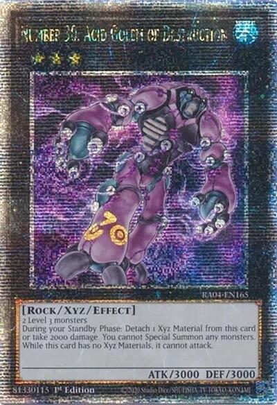 Number 30: Acid Golem of Destruction (Quarter Century Secret Rare) (RA04-EN165) [Quarter Century Stampede]