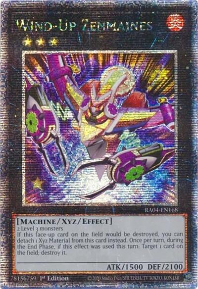 Wind-Up Zenmaines (Quarter Century Secret Rare) (RA04-EN168) [Quarter Century Stampede]