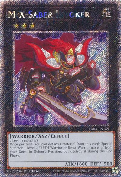 M-X-Saber Invoker (Platinum Secret Rare) (RA04-EN169) [Quarter Century Stampede]
