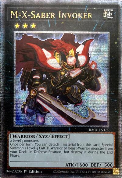 M-X-Saber Invoker (Quarter Century Secret Rare) (RA04-EN169) [Quarter Century Stampede]