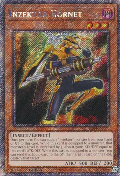 Inzektor Hornet (Platinum Secret Rare) (RA04-EN171) [Quarter Century Stampede]