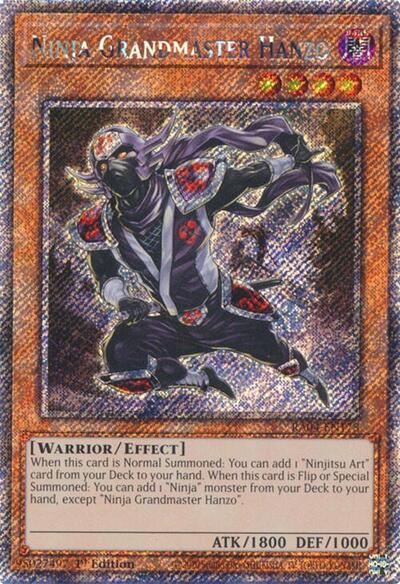 Ninja Grandmaster Hanzo (Platinum Secret Rare) (RA04-EN173) [Quarter Century Stampede]
