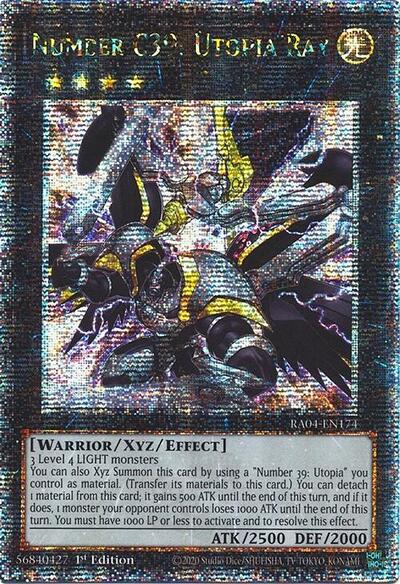 Number C39: Utopia Ray (Quarter Century Secret Rare) (RA04-EN174) [Quarter Century Stampede]