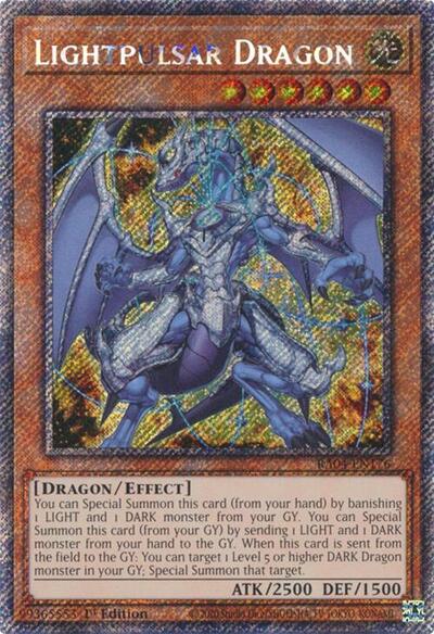 Lightpulsar Dragon (Platinum Secret Rare) (RA04-EN176) [Quarter Century Stampede]
