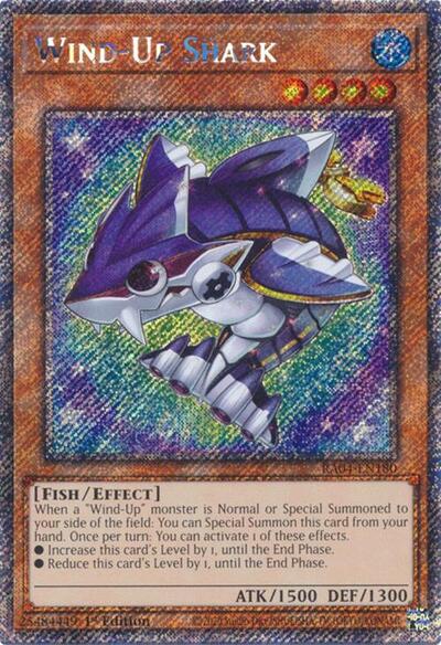 Wind-Up Shark (Platinum Secret Rare) (RA04-EN180) [Quarter Century Stampede]