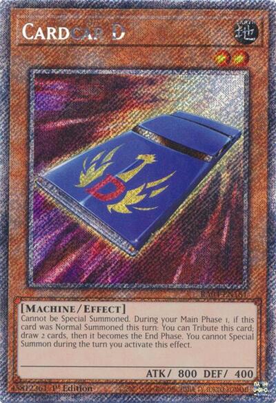 Cardcar D (Platinum Secret Rare) (RA04-EN181) [Quarter Century Stampede]