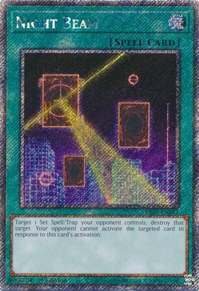Night Beam (Platinum Secret Rare) (RA04-EN182) [Quarter Century Stampede]